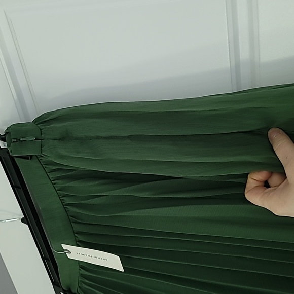 NWT RARE Anthropologie tall girl maxi pleated skirt size L - Picture 7 of 13